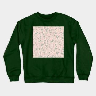 Blush and Sage Magnolias Crewneck Sweatshirt